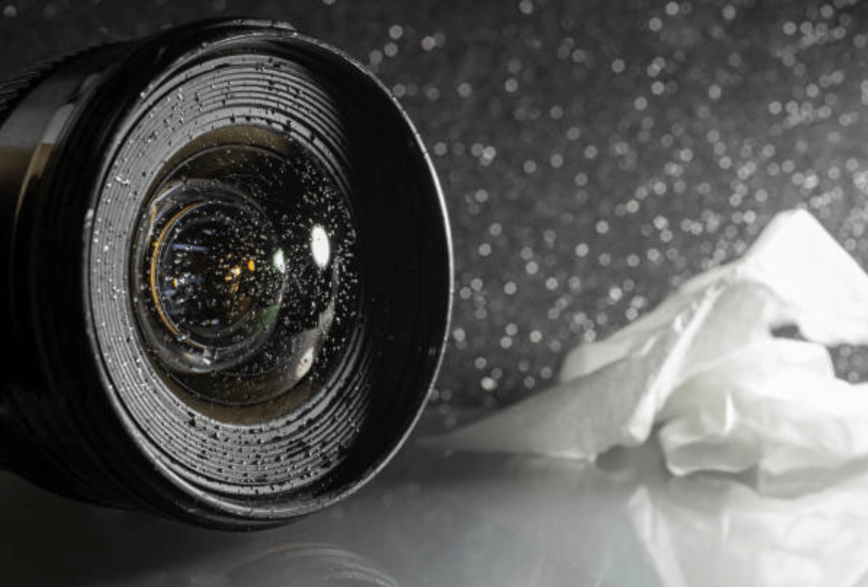 How to Get Water Out Of Binoculars: Wet binocular lens