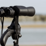 binoculars on a tripod